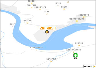map of Zakamsk
