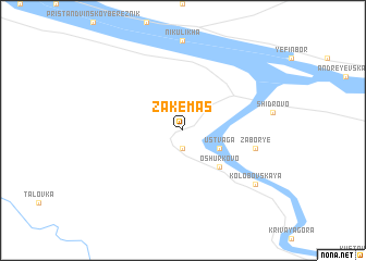 map of Zakemas