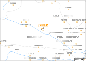 map of Zāker