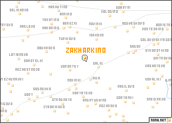 map of Zakharkino