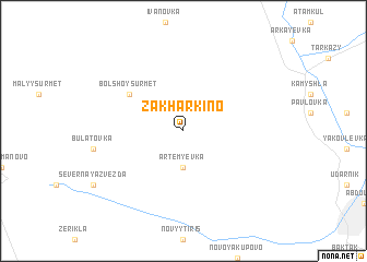 map of Zakharkino