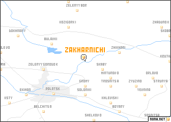 map of Zakharnichi