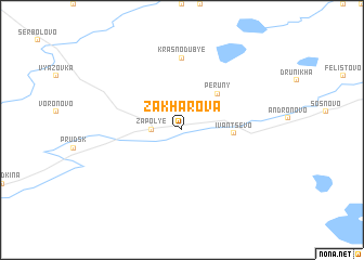 map of Zakharova