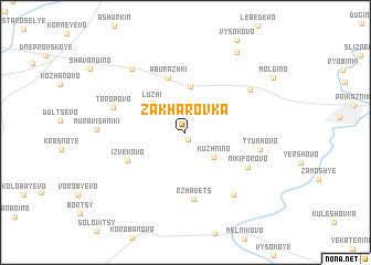 map of Zakharovka