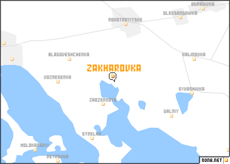 map of Zakharovka