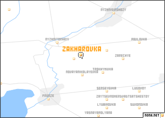 map of Zakharovka