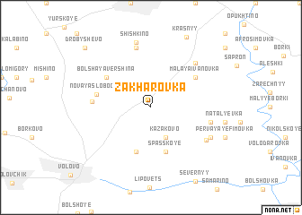 map of Zakharovka