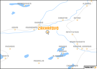 map of Zakharovo