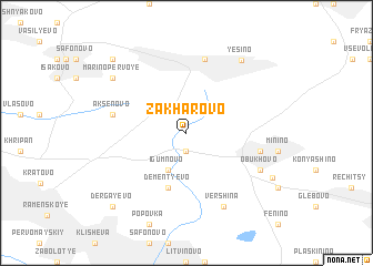 map of Zakharovo