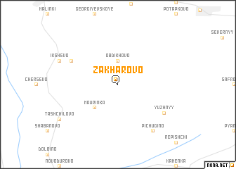 map of Zakharovo