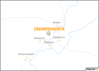 map of Zakharovskaya