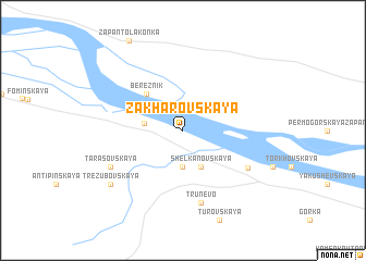 map of Zakharovskaya