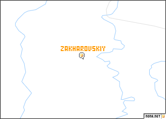 map of Zakharovskiy