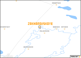 map of Zakharovskoye