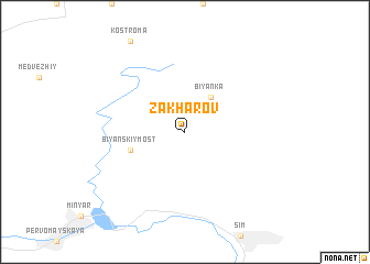 map of Zakharov