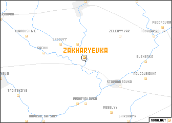 map of Zakharʼyevka