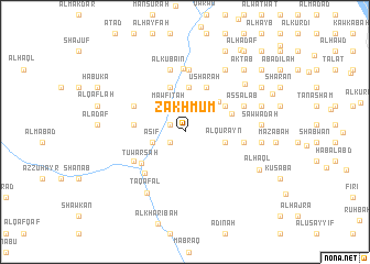 map of Zakhmūm