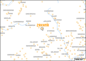 map of Zakhna