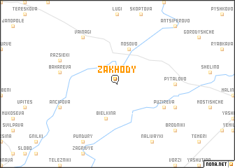 map of Zakhody