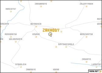 map of Zakhody