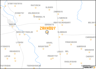 map of Zakhody