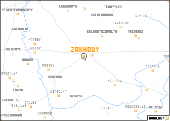 map of Zakhody
