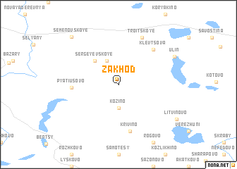 map of Zakhod