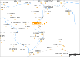 map of Zakholyn\