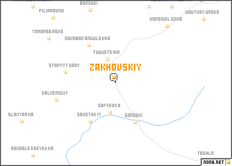 map of Zakhovskiy