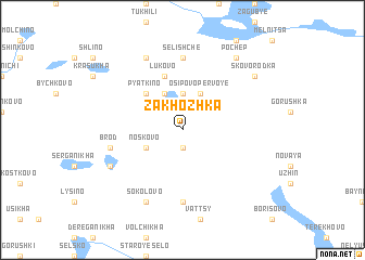 map of Zakhozhka