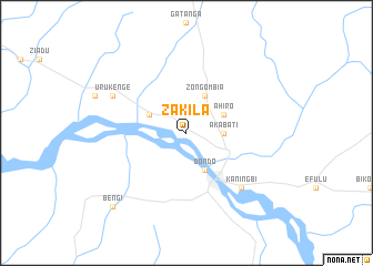 map of Zakila