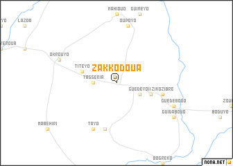 map of Zakkodoua