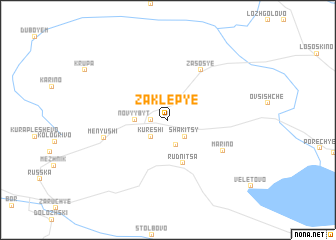 map of Zaklep\