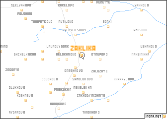 map of Zaklika