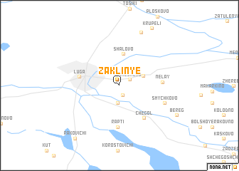 map of Zaklin\