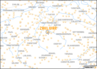 map of Zāklīvar