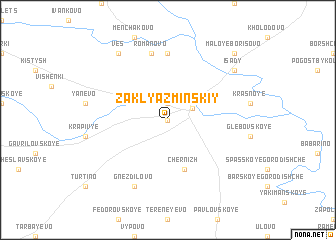 map of Zaklyaz\