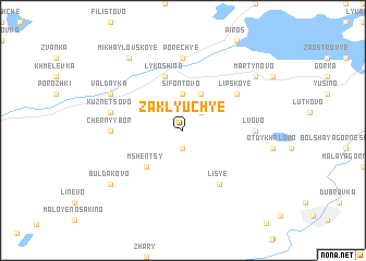 map of Zaklyuch\