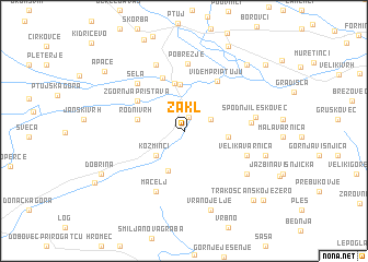 map of Zakl