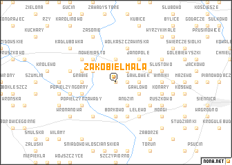 map of Zakobiel Mała