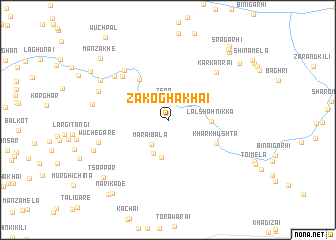 map of Zako Ghākhai