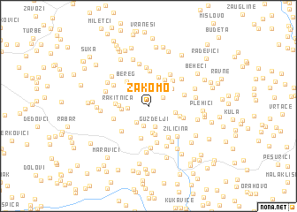 map of Zakomo