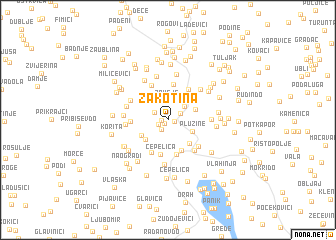 map of Zakotina