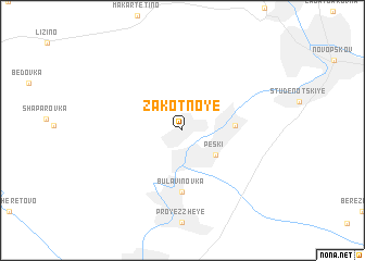 map of Zakotnoye