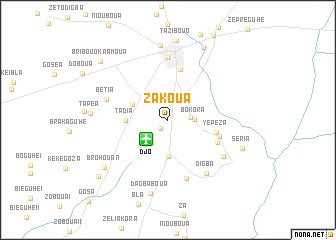 map of Zakoua