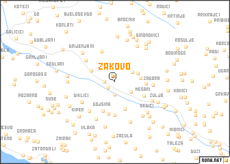 map of Žakovo