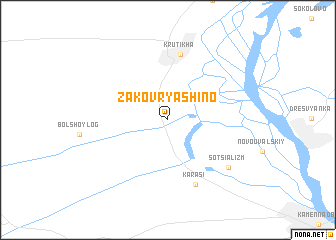 map of Zakovryashino