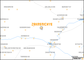 map of Zakrenichʼye