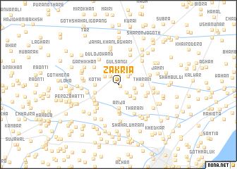 map of Zakria