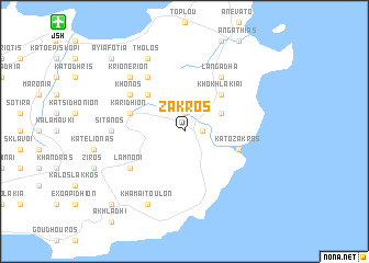 map of Zákros